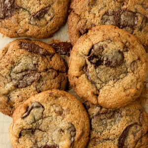 bourbon toffee chocolate chip cookies
