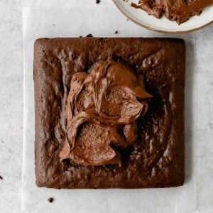 guinness brownies with chocolate frosting