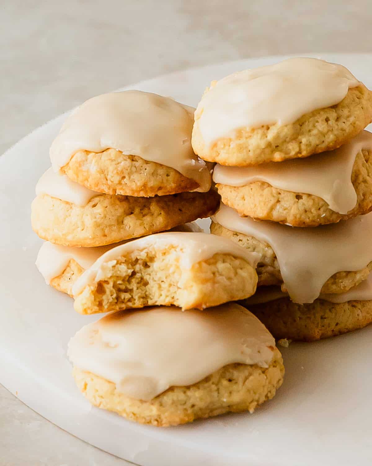 Buttermilk cookies are soft vanilla cookies with a tender, cakey crumb. Also known as Amish cookies, these buttermilk sugar cookies are topped with a sweet and slightly tangy buttermilk glaze. 