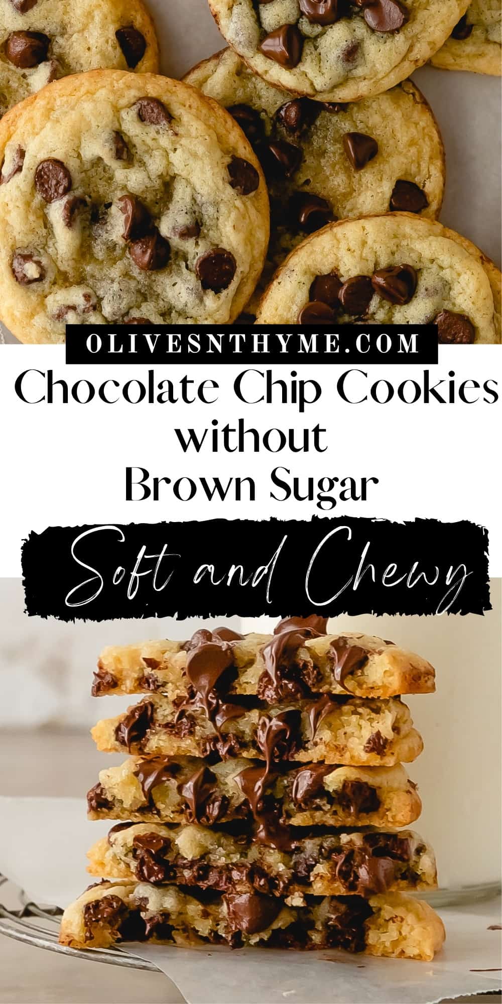 Classic No-Brown-Sugar Chocolate Chip Cookies