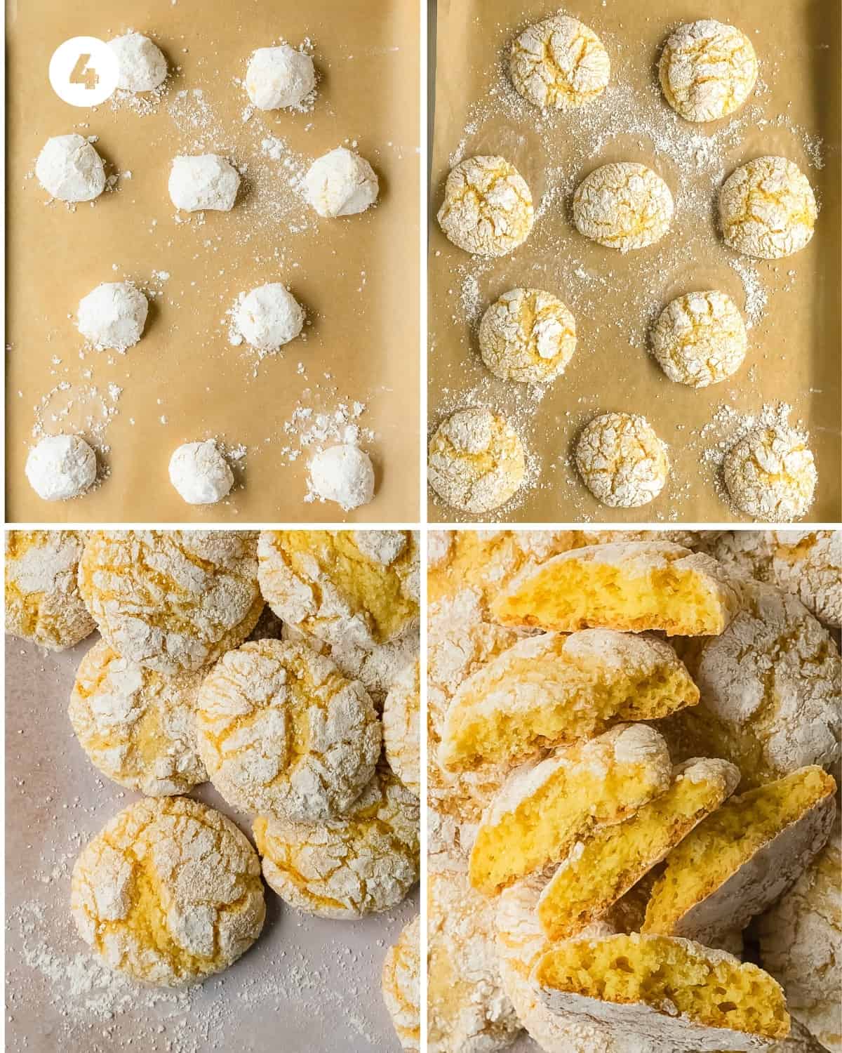 Place the lemon cake mix cookies on the baking sheet. Bake for 11-13 minutes or until the edges of the cookies are set. Cool on the hot baking sheet for 3 minutes. Transfer to a cooling rack to fully cool and enjoy!