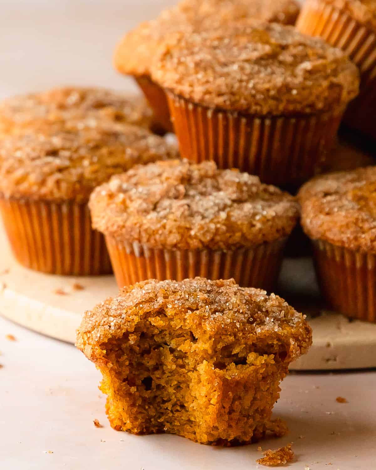 Pumpkin banana muffins are a deliciously soft, moist and fluffy cross between pumpkin bread and banana bread. These banana pumpkin muffins are topped with crunchy cinnamon sugar, giving them the perfect contrast of texture and flavors.  They make the perfect fall breakfast treat. 