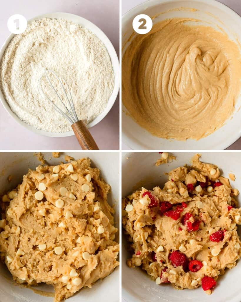 White Chocolate Raspberry Cookies (Soft and Chewy) - Olives + Thyme