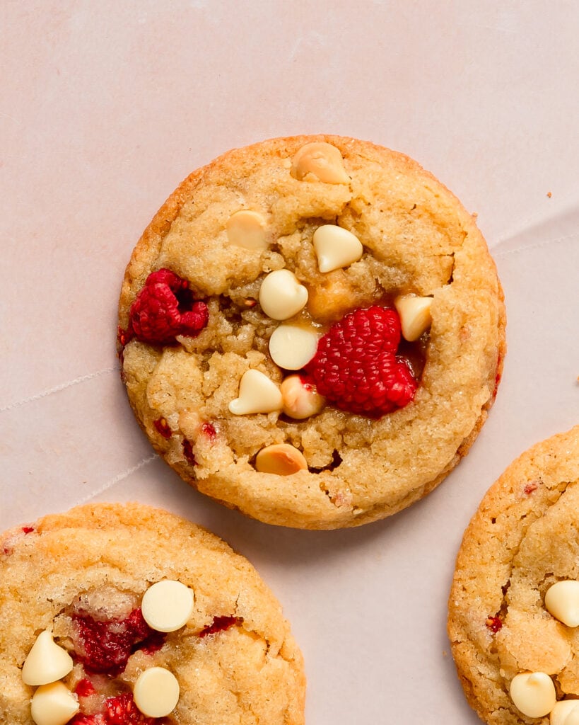 White Chocolate Raspberry Cookies (Soft and Chewy) - Olives + Thyme