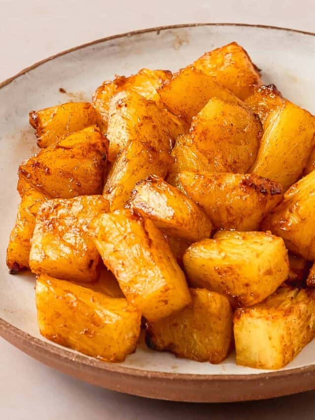 Caramelized Air Fryer Pineapples