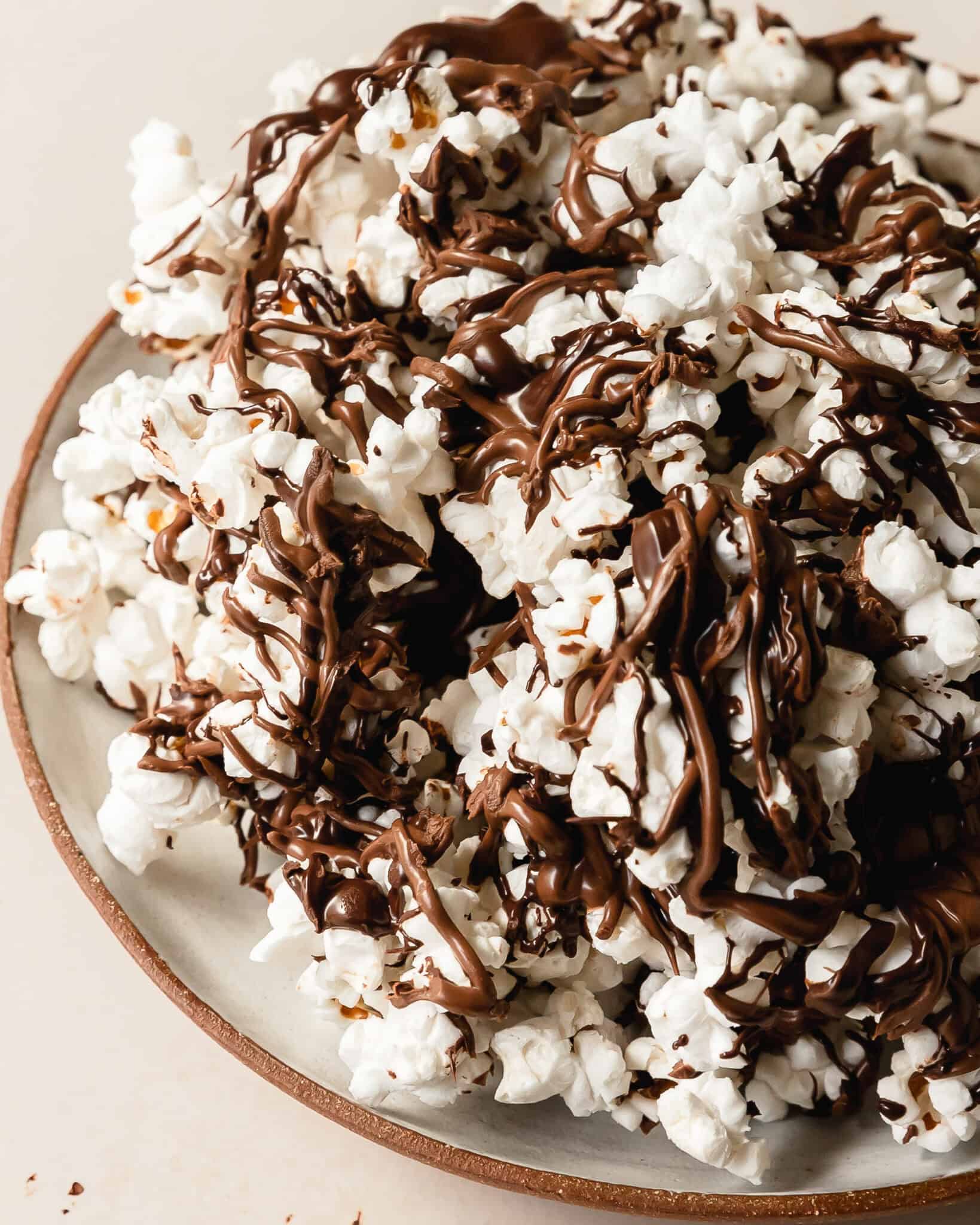 Chocolate Covered Popcorn (Quick and Easy Snack) - Olives + Thyme