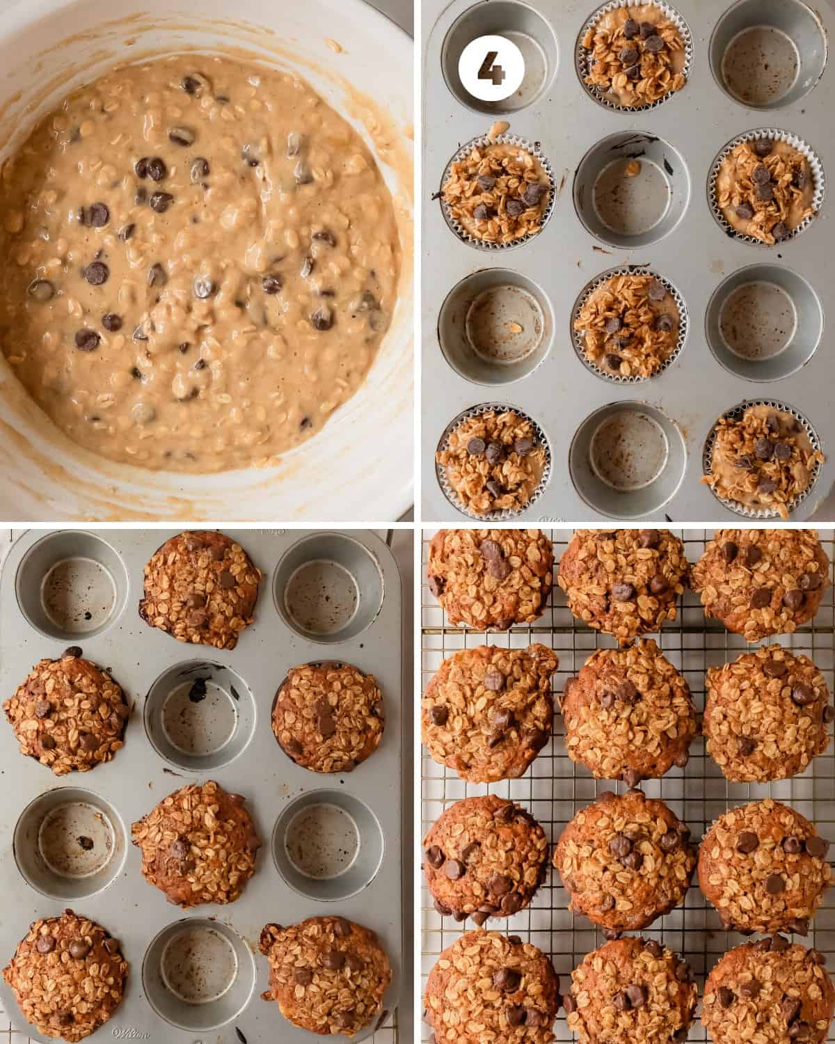Banana Oatmeal Muffins (Simple Oat Muffin Recipe) - Olives + Thyme