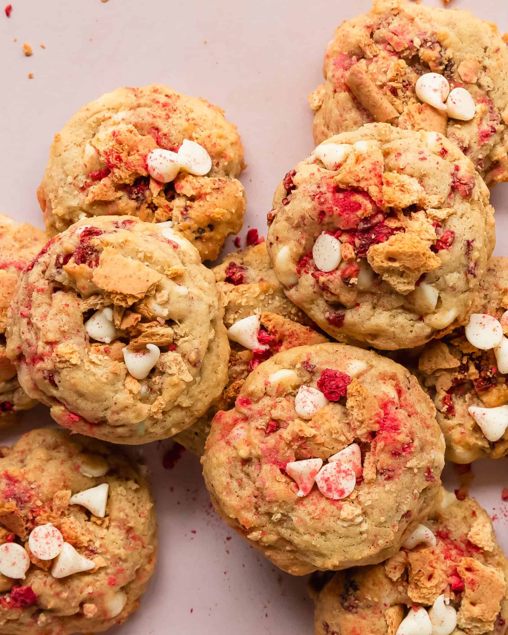 Raspberry Cheesecake Cookies (Fruity, Soft and Chewy) - Olives + Thyme