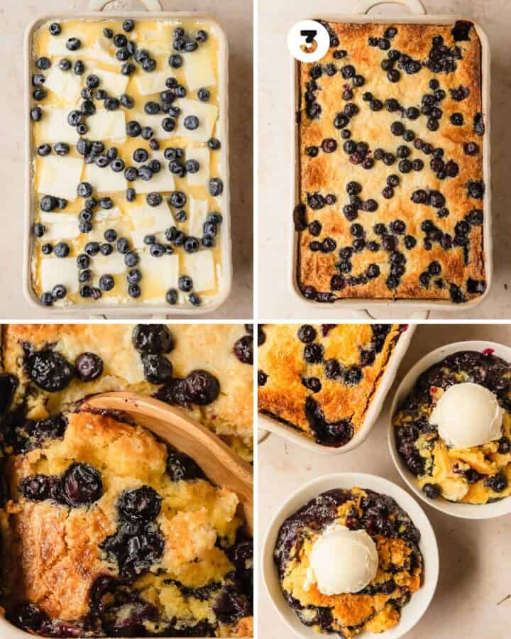 Blueberry Dump Cake (Easy Blueberry Cobbler with Cake Mix) - Olives + Thyme