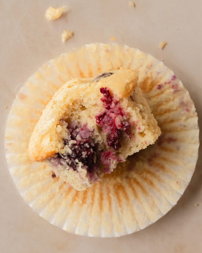 Blackberry Muffins (Easy, Moist and Fluffy Recipe) - Olives + Thyme