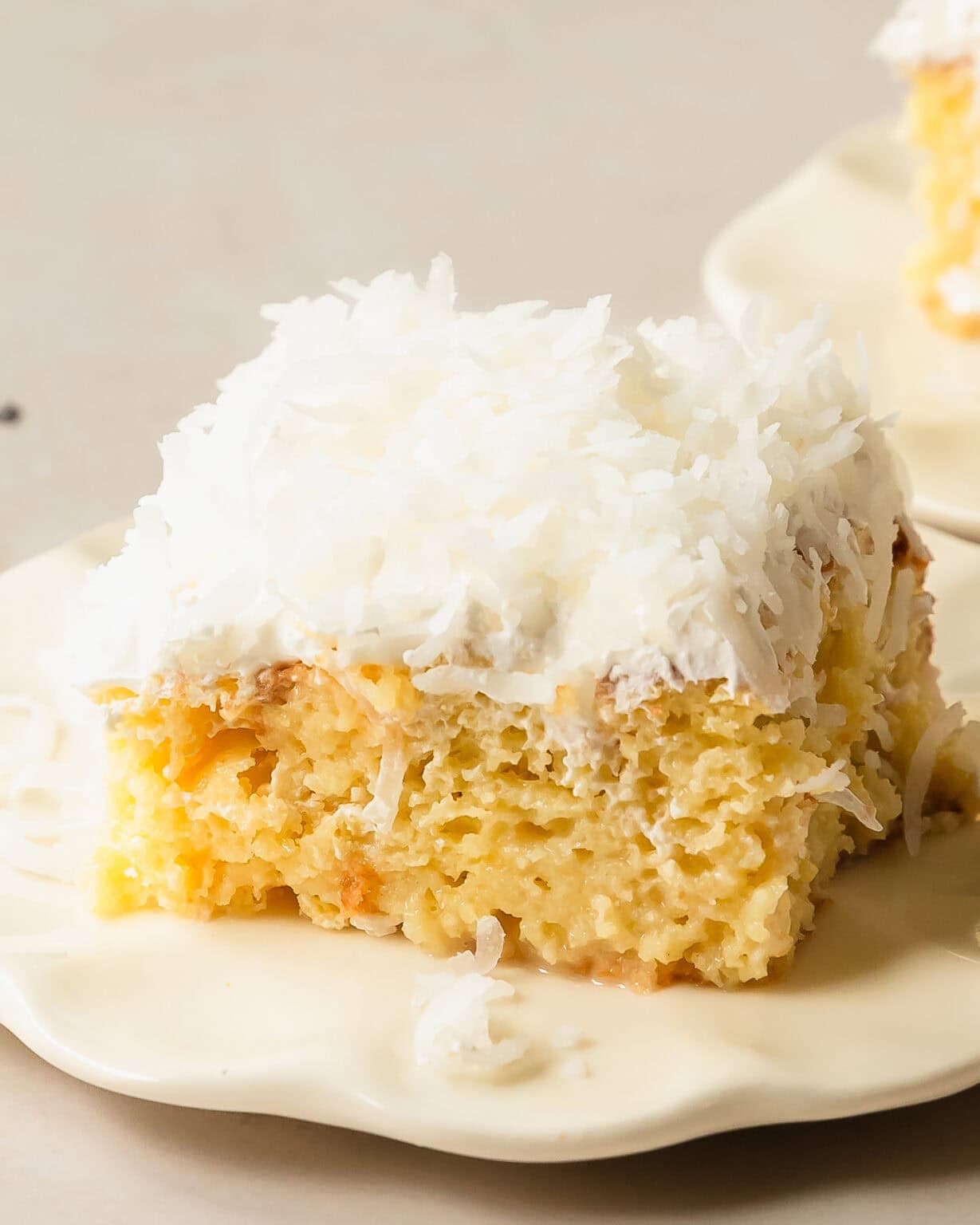 Coconut Poke Cake (Easy Coconut Cream Cake) - Olives + Thyme