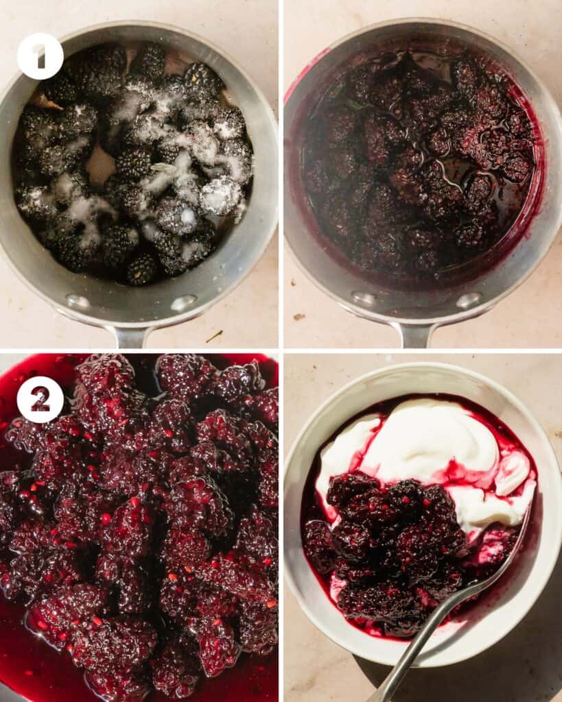 Blackberry Compote (Easy 3 Ingredient Recipe) - Olives + Thyme