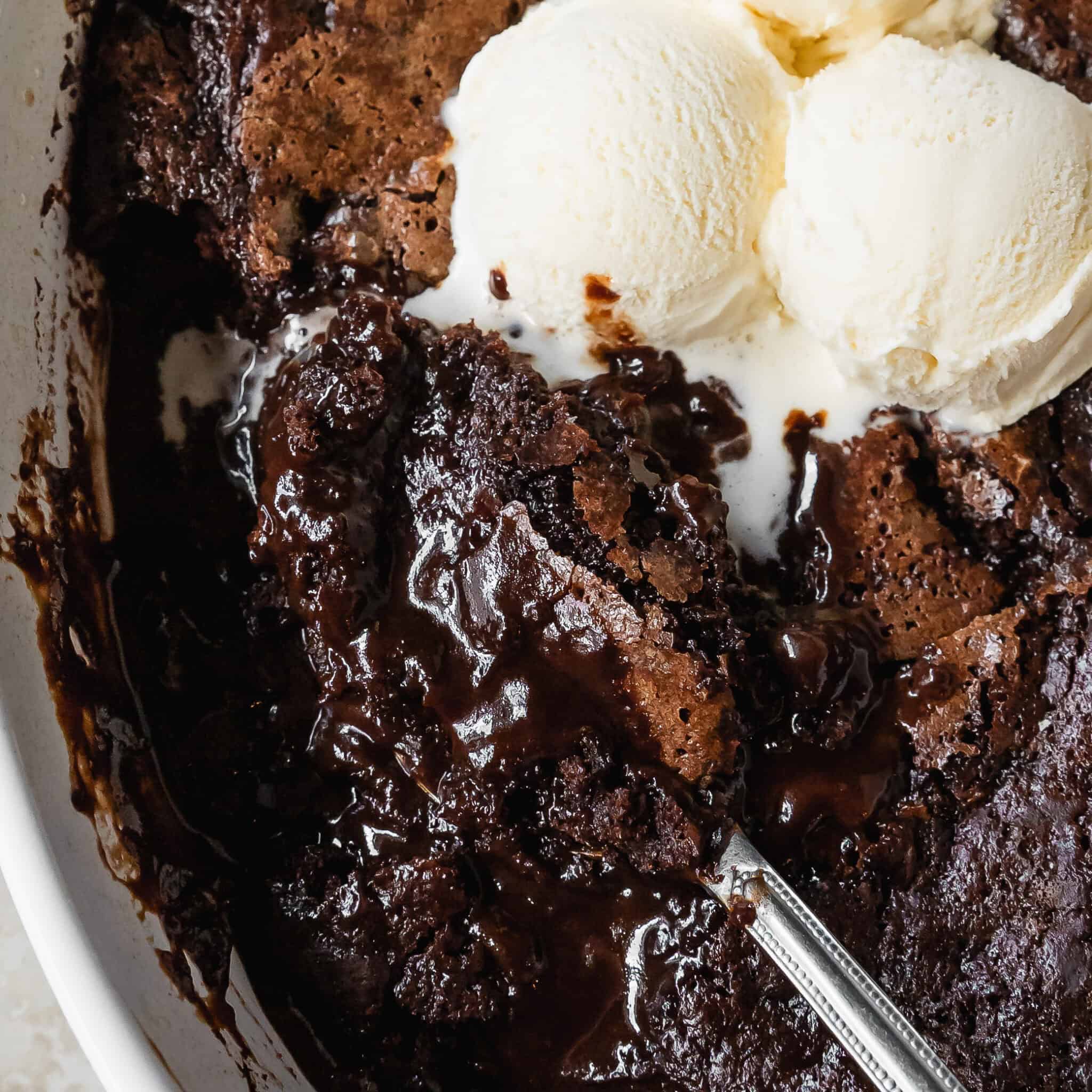 Chocolate Pudding Cake (Easy Foolproof Dessert Recipe) - Olives + Thyme