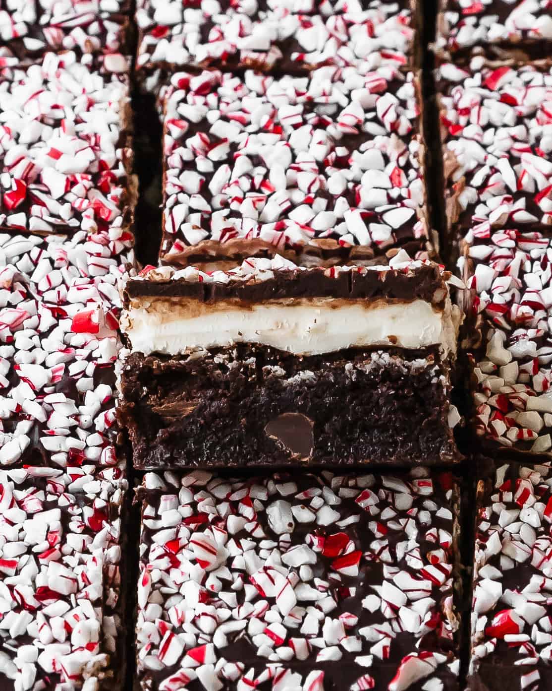 Peppermint chocolate brownies