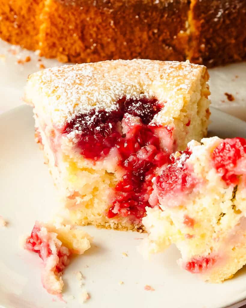 Raspberry Cake (Soft and Fluffy Cake) - Olives + Thyme