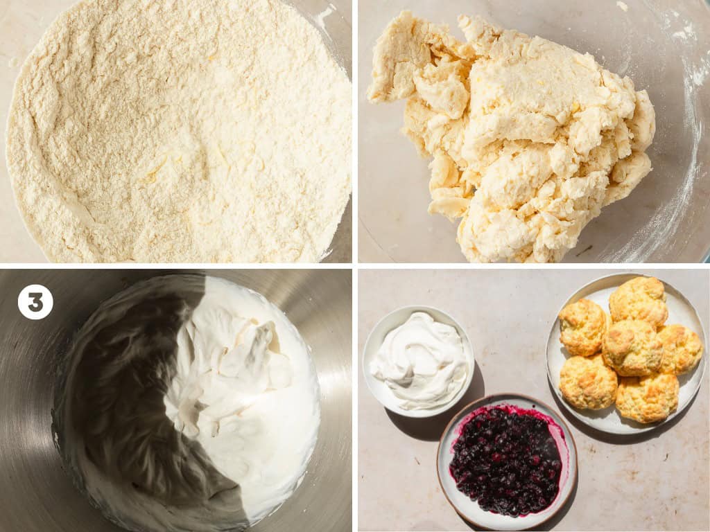 Add the heavy cream, sugar and vanilla extract to a mixing bowl fitted with a whisk attachment. Combine the ingredients on low for 1 minute. Increase the speed of the mixer to medium speed. Mix for about 1 - 3 more minutes or until the cream has whipped to medium - medium stiff peaks. Store the whipped cream covered in the fridge for up to 1 day or serve right away.