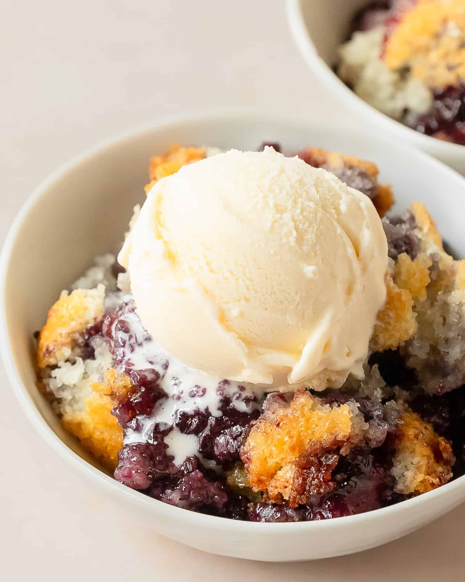 Easy blackberry cobbler baked with juicy blackberries and a golden buttery crust.